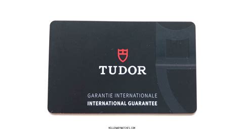 tudor watch service card